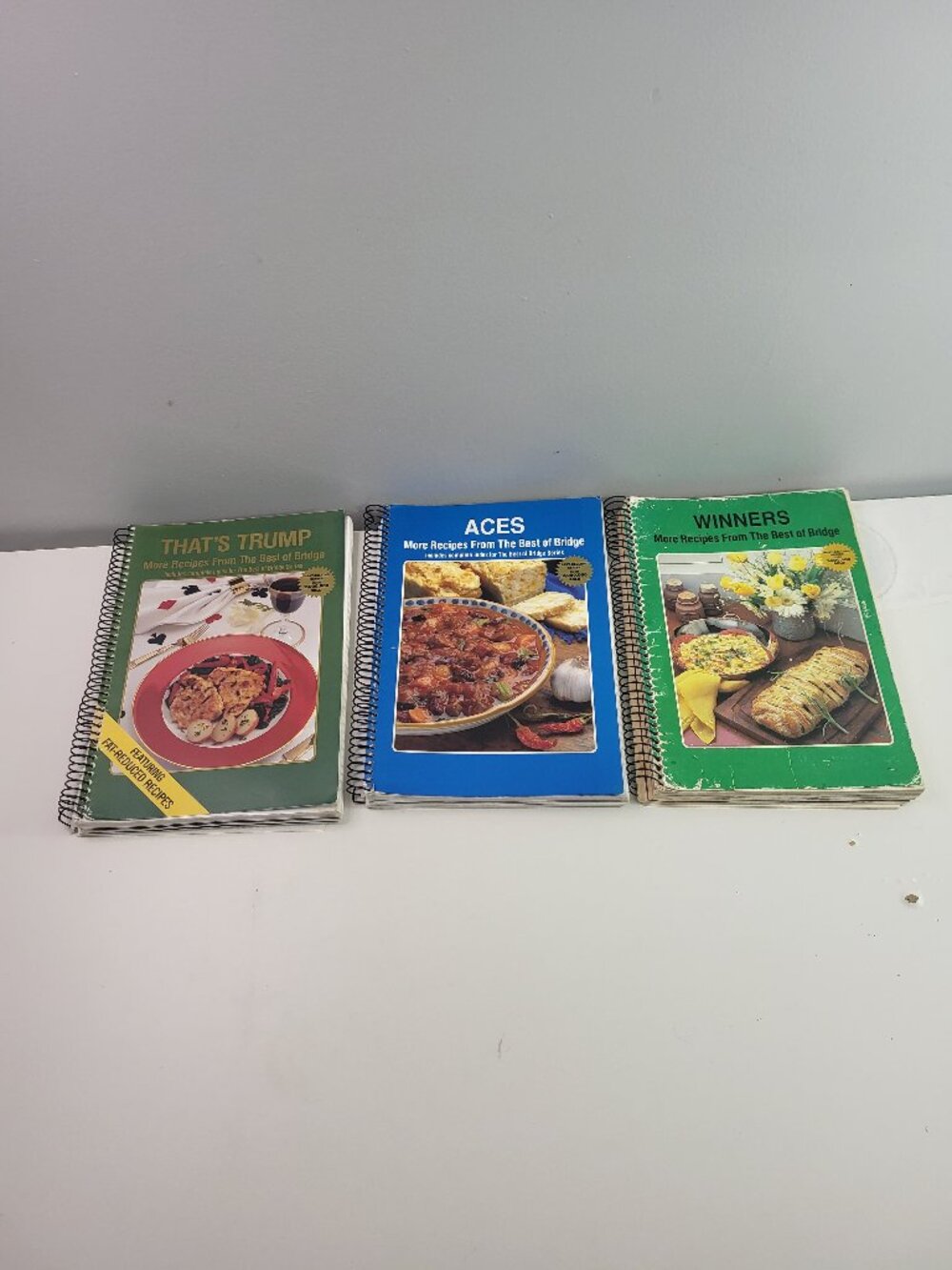 Best of Bridge Cookbook Lot of 3 Vintage Spiral-Bound Recipe Books